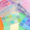 Mix 15 Color Glass Seed Tube Beads Glass Bugle Beads Loose Kit for Jewelry Making DIY Craft Beading (Mix 15 Color, Gold)